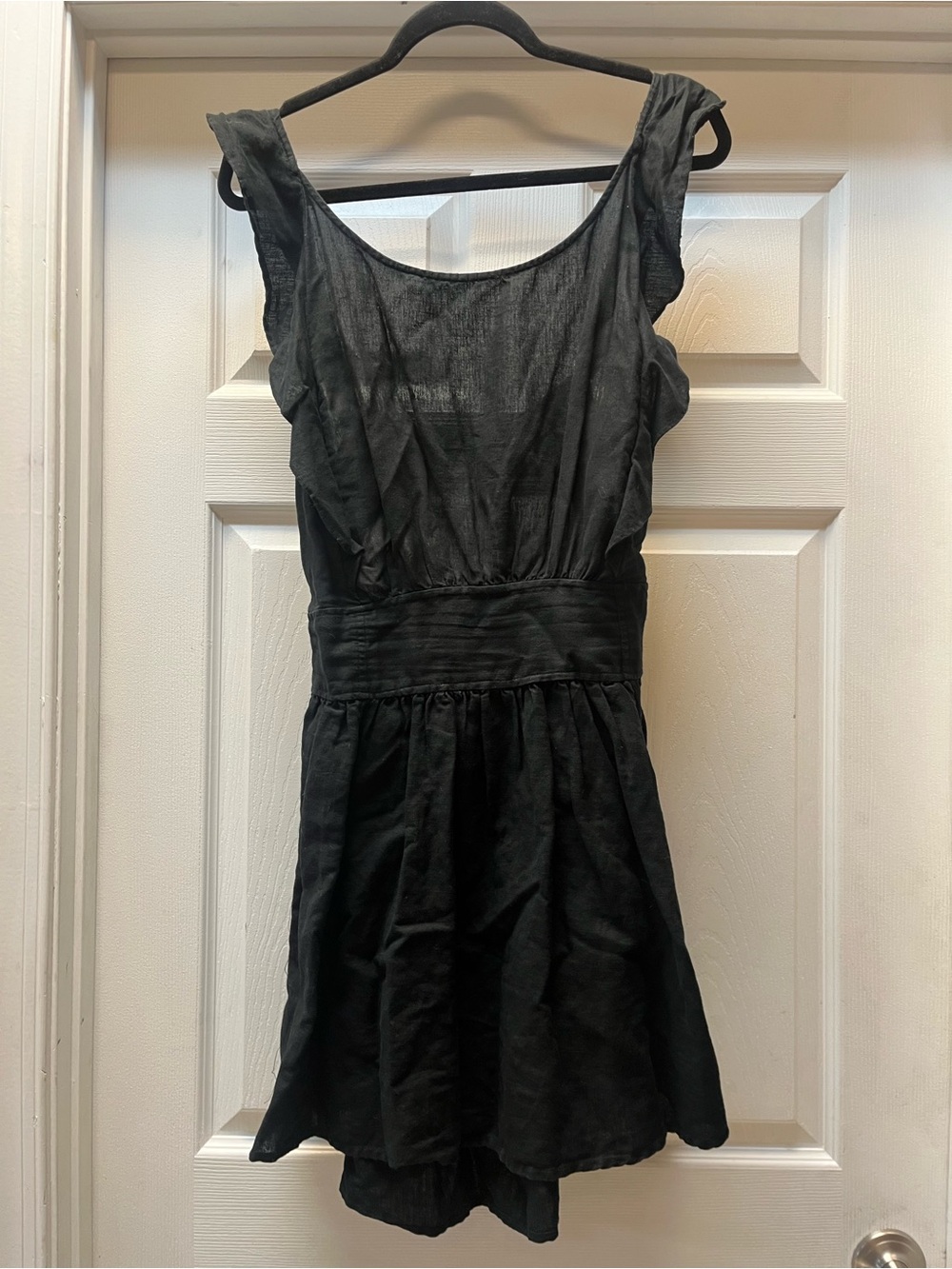 Free People Black Sleeveless Mini Dress
